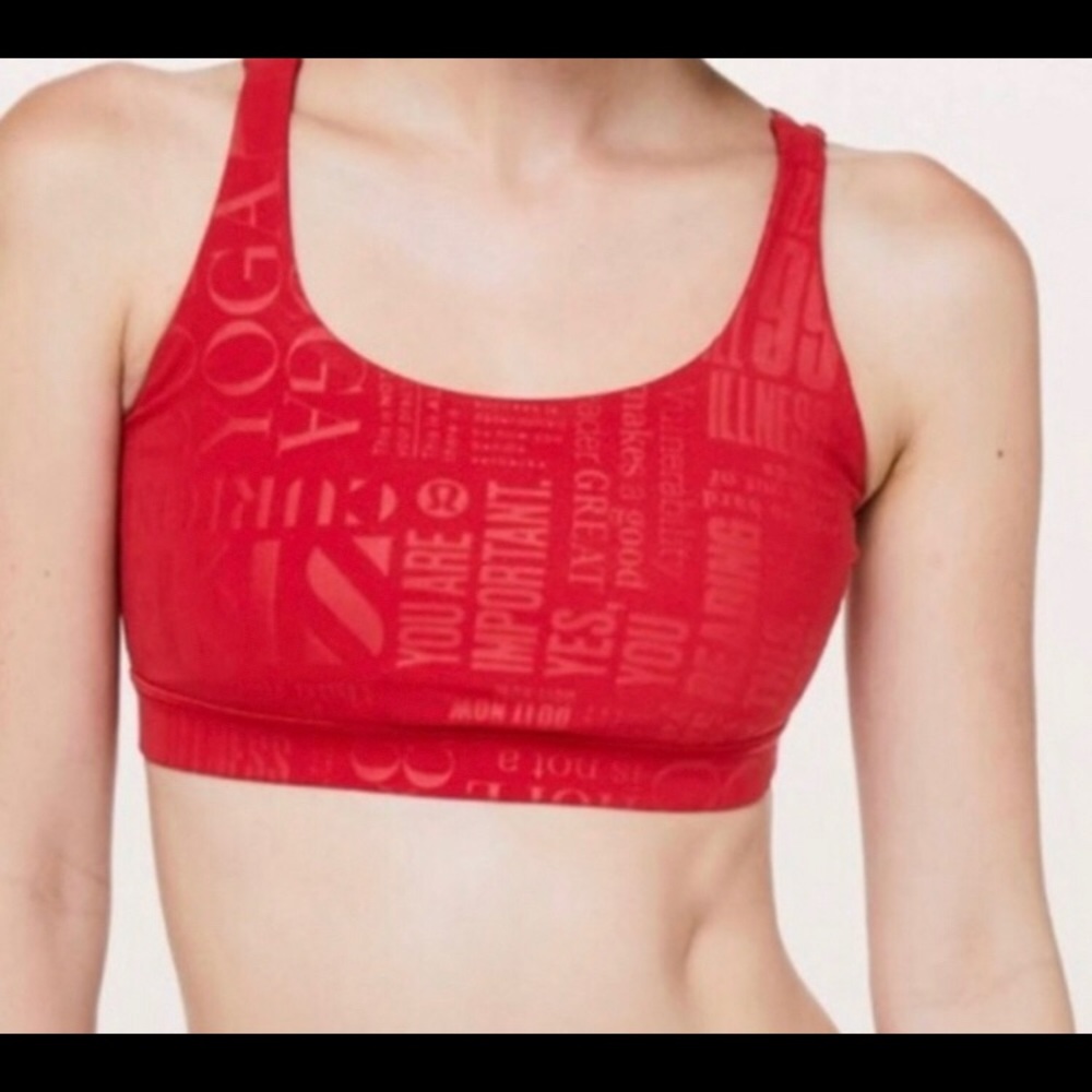 NWOT! 2020 lululemon manifesto dark red sports bra